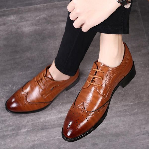 dress shoes men oxford autumn men's leather business 37-48 thick bottom brogue party formal wedding, Black
dress shoes men oxford autumn men's leather business 37-48 thick bottom brogue party formal wedding, Black