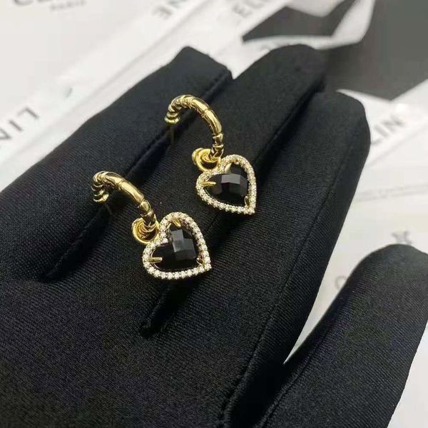 naza's same black agate diamond earrings are cool, small and exquisite with zircon earrings for women, Golden
naza's same black agate diamond earrings are cool, small and exquisite with zircon earrings for women, Golden