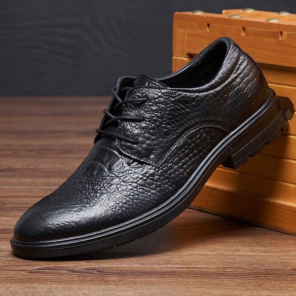 dress shoes 2021 men fashion casual crocodile pattern man business hard-wearing black flats
dress shoes 2021 men fashion casual crocodile pattern man business hard-wearing black flats