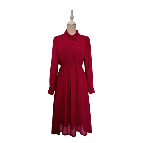 casual dresses 2021 the spring women red dress long sleeve vintage korean fashion elegant ladies party chiffon maxi clothes, Black;gray
casual dresses 2021 the spring women red dress long sleeve vintage korean fashion elegant ladies party chiffon maxi clothes, Black;gray