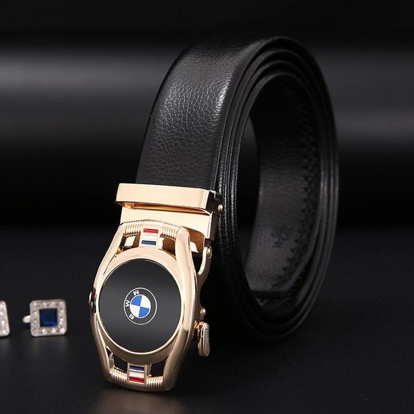 belts brand men's genuine leather stainless steel automatic buckle business high-end fashion belt, Black;brown
belts brand men's genuine leather stainless steel automatic buckle business high-end fashion belt, Black;brown