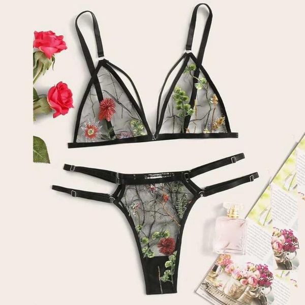 women's panties lingerie femme women underwear flower embroidery lace bra thong for set g-string s-3xl, Black;pink
women's panties lingerie femme women underwear flower embroidery lace bra thong for set g-string s-3xl, Black;pink