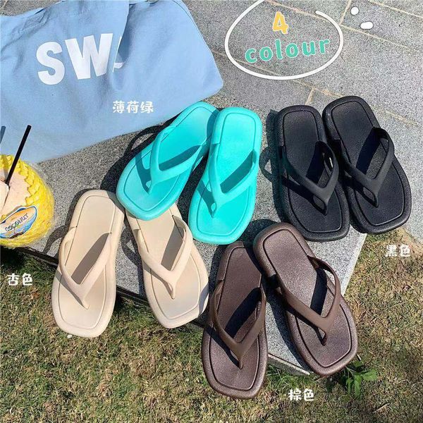 luxury slippers slipper wear daily leisure flat bottomed solid color simple korean beach flip flops in 2021 summer, Black
luxury slippers slipper wear daily leisure flat bottomed solid color simple korean beach flip flops in 2021 summer, Black