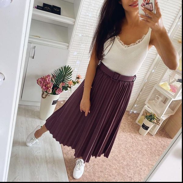 spring women skirt autumn pleated with elegant high waist a line midi long tulle tutu skirts jupe longue, Black
spring women skirt autumn pleated with elegant high waist a line midi long tulle tutu skirts jupe longue, Black