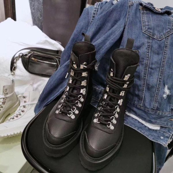 boots women genuine leather ankle for classic lace-up thick bottom pointed toe shoes woman, Black
boots women genuine leather ankle for classic lace-up thick bottom pointed toe shoes woman, Black