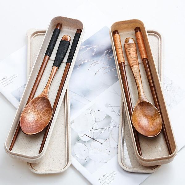 flatware sets 3pcs/set portable wooden stainless steel lunch cutlery outdoor travel chopsticks spoon kitchen tableware
flatware sets 3pcs/set portable wooden stainless steel lunch cutlery outdoor travel chopsticks spoon kitchen tableware