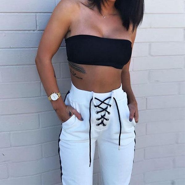 women's pants & capris fashion women two stripe sweatpants autumn casual spliced side runner cuffed track pencil black white
women's pants & capris fashion women two stripe sweatpants autumn casual spliced side runner cuffed track pencil black white