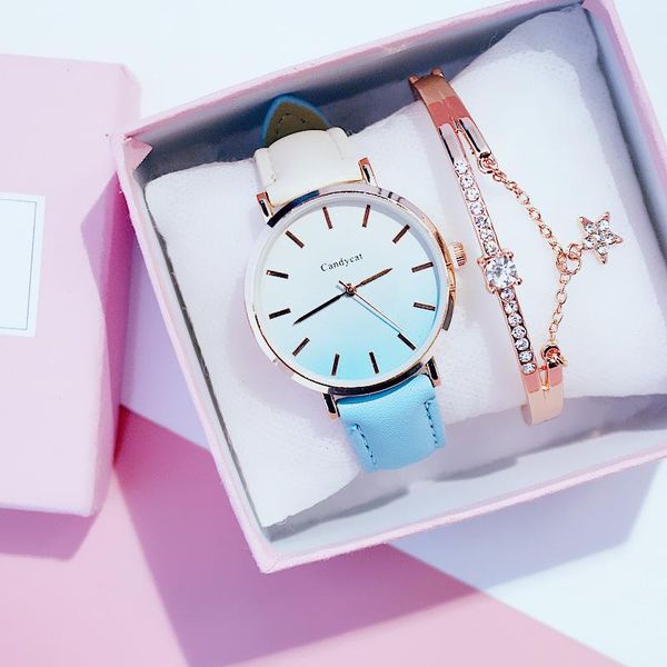 fashion discolor watches for women minimalist design leather woman watch bracelet gifts box dress clock wristwatches, Slivery;brown
fashion discolor watches for women minimalist design leather woman watch bracelet gifts box dress clock wristwatches, Slivery;brown