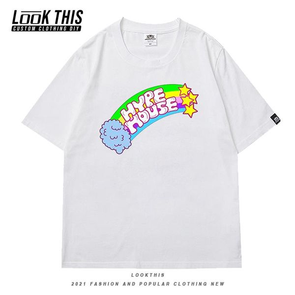 women's t-shirt summer 2021 house rainbow letter y2k girl female fun short sleeve white oversized t-shirts street tee
women's t-shirt summer 2021 house rainbow letter y2k girl female fun short sleeve white oversized t-shirts street tee