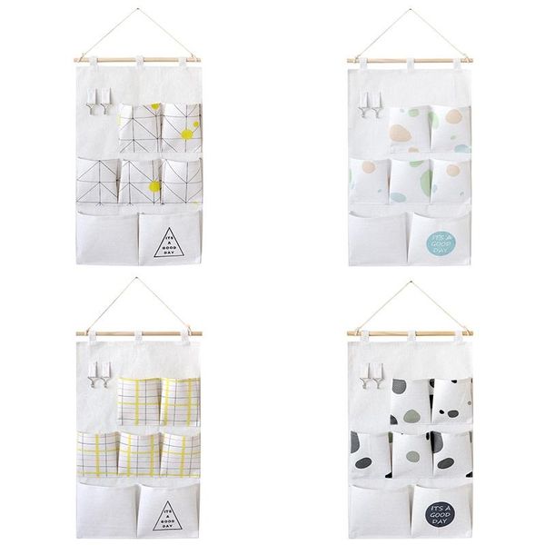 cotton and linen wall-mounted storage bag 7pouch hanging pokcet with hook bedroom door household toys sundries container boxes & bins
cotton and linen wall-mounted storage bag 7pouch hanging pokcet with hook bedroom door household toys sundries container boxes & bins