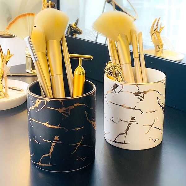 storage boxes & bins 1pcs makeup brush holder marble brushes cup ceramic cosmetic organizer bathroom toothbrush
storage boxes & bins 1pcs makeup brush holder marble brushes cup ceramic cosmetic organizer bathroom toothbrush