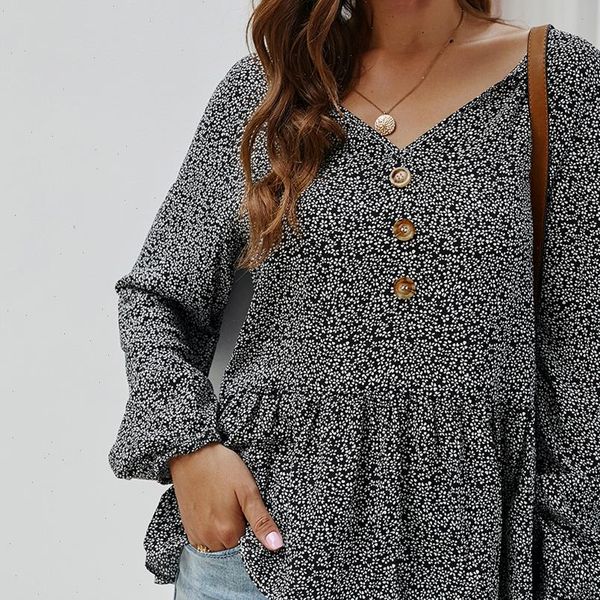 womens blouses fashio elegant lady shirt blouse leisure floral long sleeve v neck bohemian button ruffled daily wear, White
womens blouses fashio elegant lady shirt blouse leisure floral long sleeve v neck bohemian button ruffled daily wear, White