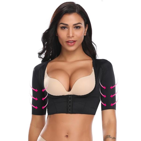 women's shapers shapewear wear your own bra short sleeve crop arm posture corrector humpback eqe8, Black;white
women's shapers shapewear wear your own bra short sleeve crop arm posture corrector humpback eqe8, Black;white