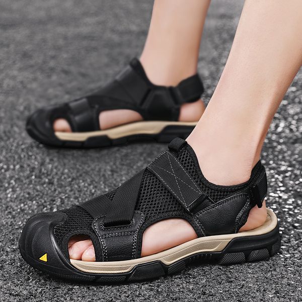 mens fashion summer outdoor sandals black beige mesh leather sandbeach sandal men shoes size 38-44 code: 93-1801671754
mens fashion summer outdoor sandals black beige mesh leather sandbeach sandal men shoes size 38-44 code: 93-1801671754