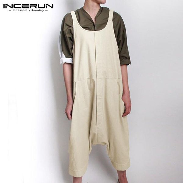 men jumpsuit streetwear bib pants solid loose suspenders overalls 2021 harajuku casual drop crotch trousers rompers men's, Black
men jumpsuit streetwear bib pants solid loose suspenders overalls 2021 harajuku casual drop crotch trousers rompers men's, Black