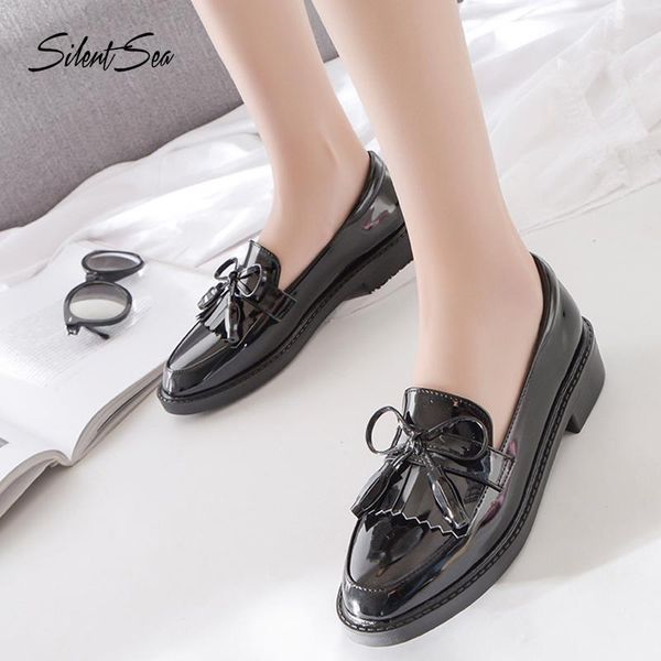 dress shoes silentsea black leather single femme round head lazy women pumps bow-knot all-match
dress shoes silentsea black leather single femme round head lazy women pumps bow-knot all-match