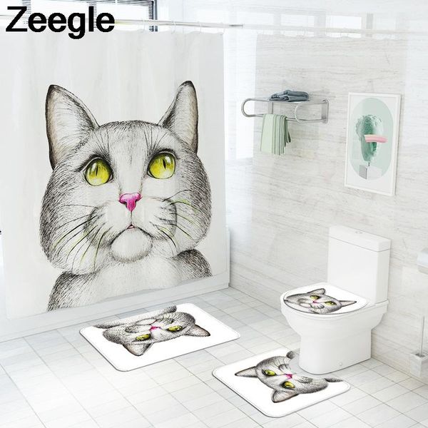 bath mats animal cat and dog print bathroom mat shower curtain toilet memory foam seat cushion non-slip floor set
bath mats animal cat and dog print bathroom mat shower curtain toilet memory foam seat cushion non-slip floor set