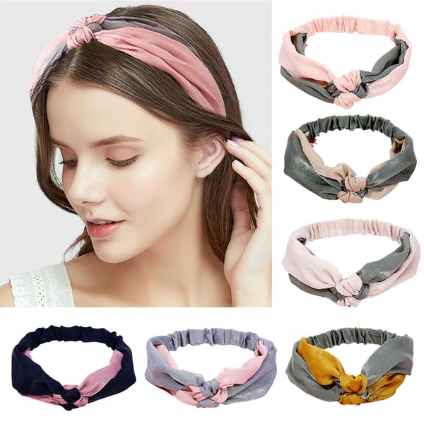 soft headbands vintage cross knot elastic hairbands fashion women elegant solid girls hairband hair accessories, Silver
soft headbands vintage cross knot elastic hairbands fashion women elegant solid girls hairband hair accessories, Silver