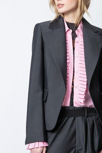 wool blazer lapel collar one button long sleeves fashion autumn winter blazers suit 2021 women's suits &, White;black
wool blazer lapel collar one button long sleeves fashion autumn winter blazers suit 2021 women's suits &, White;black
