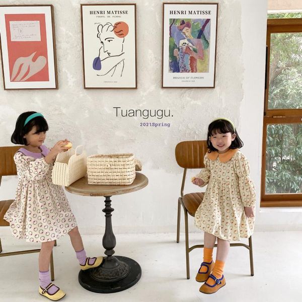 girl's dresses spring 2021 korean children floral dress girls lapel long sleeve, Red;yellow
girl's dresses spring 2021 korean children floral dress girls lapel long sleeve, Red;yellow