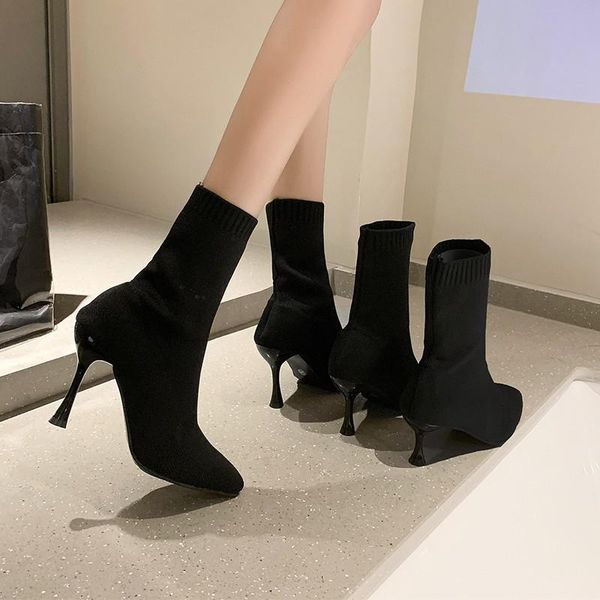 boots women'sshoes2021autumn and winter flying knitted stretch cloth socks high-casual women's shoes ankle, Black
boots women'sshoes2021autumn and winter flying knitted stretch cloth socks high-casual women's shoes ankle, Black