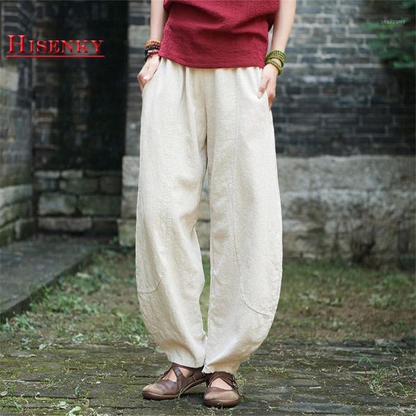 women's pants & capris hisenky 2021 spring summer women baggy elastic waist long trousers vintage cotton linen loose casual harem 4colo, Black;white
women's pants & capris hisenky 2021 spring summer women baggy elastic waist long trousers vintage cotton linen loose casual harem 4colo, Black;white