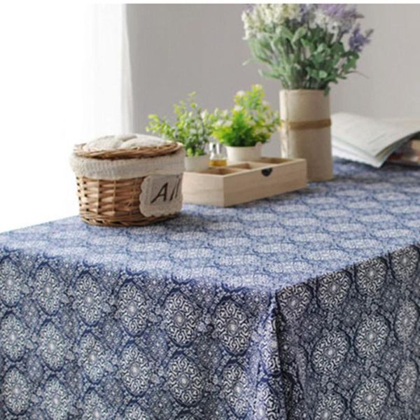 cotton linen print blue white round circle flower handmade tablecloth cover 170104g table cloth
cotton linen print blue white round circle flower handmade tablecloth cover 170104g table cloth