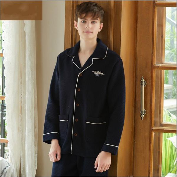 men's sleepwear 2021 autumn winter couples casual pajama sets men warm cotton velvet suit male turn-down collar coat + pants plus size, Black;brown
men's sleepwear 2021 autumn winter couples casual pajama sets men warm cotton velvet suit male turn-down collar coat + pants plus size, Black;brown