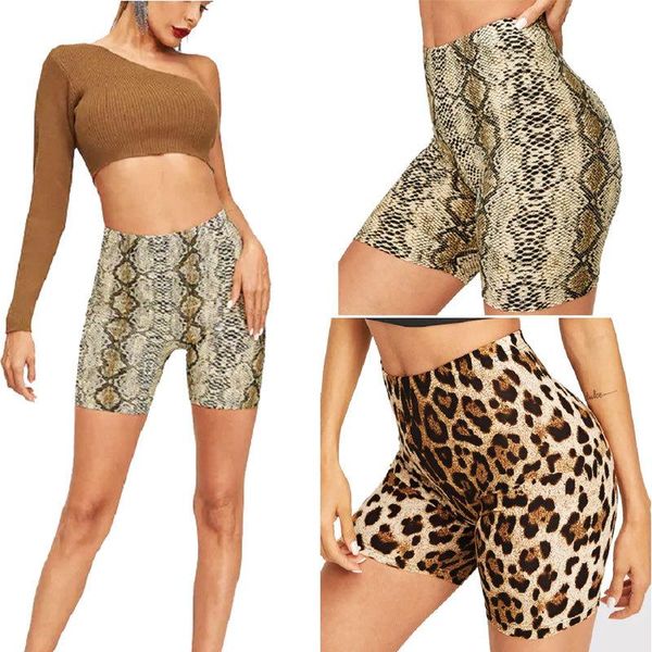 women's shorts fashion leopard grid print cycling casual snake women high waist femme, White;black
women's shorts fashion leopard grid print cycling casual snake women high waist femme, White;black