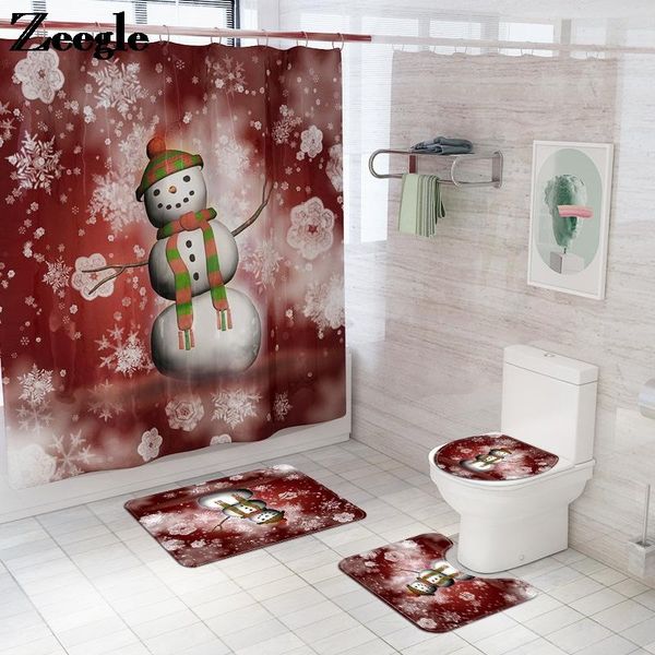 bath mats snowman printing mat bathroom shower curtain carpet 4-piece set anti slip microfiber toilet rugs flannel foot
bath mats snowman printing mat bathroom shower curtain carpet 4-piece set anti slip microfiber toilet rugs flannel foot