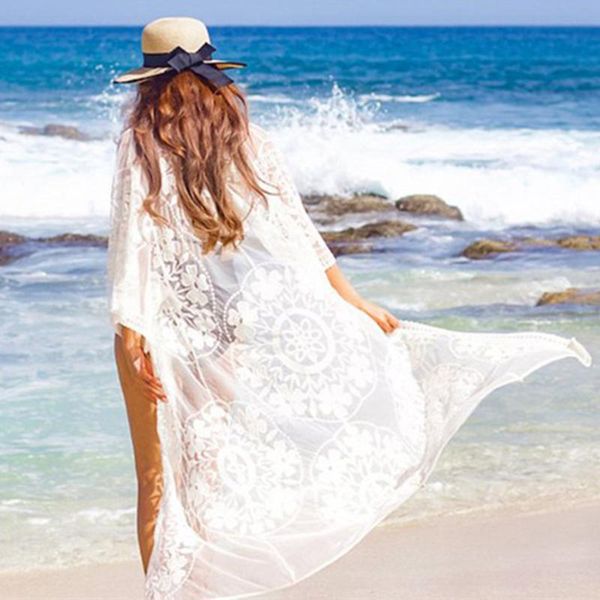 jastie women summer cardigan 2021 lace perspective flower embroidered lace-up long bohemian casual beach party women's swimwear, White;black
jastie women summer cardigan 2021 lace perspective flower embroidered lace-up long bohemian casual beach party women's swimwear, White;black