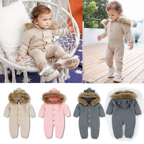 infant baby clothing kniromper warm outfit born autumn winter boys girls knitted cardigan fur hooded clothes jumpsuits, Blue
infant baby clothing kniromper warm outfit born autumn winter boys girls knitted cardigan fur hooded clothes jumpsuits, Blue