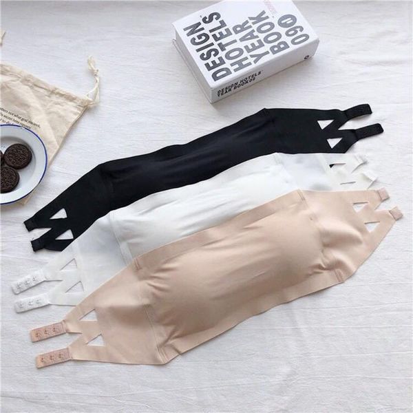 one piece seamless tube women invisible bra intimates strapless bustier bandeau breathable wrapped chest lingerie bustiers & corset, Black;white
one piece seamless tube women invisible bra intimates strapless bustier bandeau breathable wrapped chest lingerie bustiers & corset, Black;white