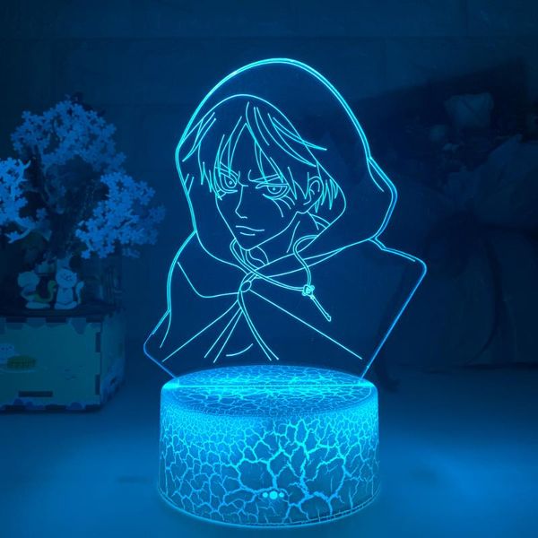 night lights led light est 3d lamp anime attack on titan eren yeager for bedroom decoration kids gift
night lights led light est 3d lamp anime attack on titan eren yeager for bedroom decoration kids gift