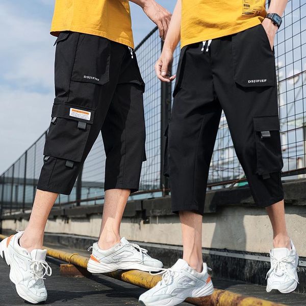 men's shorts mens knee lenght cargo casual elastic waist fitness bermudas male breathable beach surfings, White;black
men's shorts mens knee lenght cargo casual elastic waist fitness bermudas male breathable beach surfings, White;black