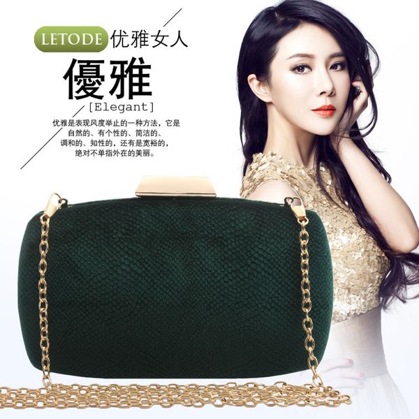 fashion evening bag elegant celebrity atmosphere lady pure color flannel dinner chain
fashion evening bag elegant celebrity atmosphere lady pure color flannel dinner chain