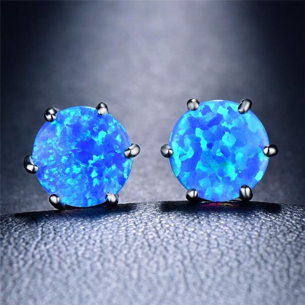 stud bamos 8mm blue fire opal earrings small round double piercing for women men fashion wedding jewelry birthday gift, Golden;silver
stud bamos 8mm blue fire opal earrings small round double piercing for women men fashion wedding jewelry birthday gift, Golden;silver