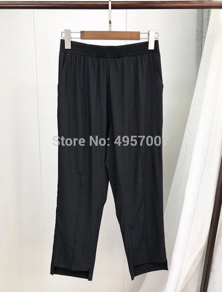 women's pants & capris elfstyle silk black casual nine - 2021 female/women long trousers, Black;white
women's pants & capris elfstyle silk black casual nine - 2021 female/women long trousers, Black;white