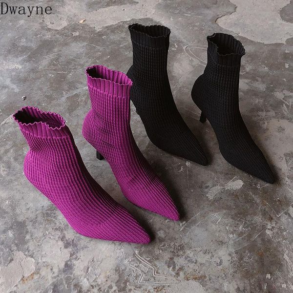 boots 2021 autumn and winter british wind pointed elastic socks high heel, Black
boots 2021 autumn and winter british wind pointed elastic socks high heel, Black