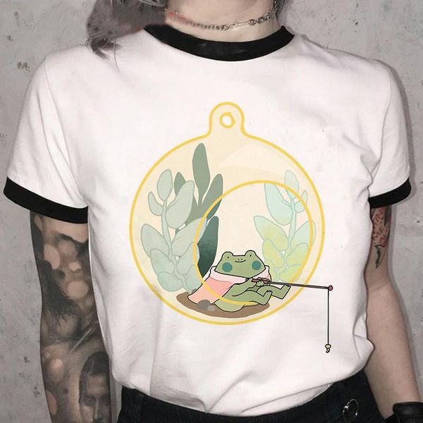 women's t-shirt skateboard frog t shirt harajuku graphic tee y2k women summer aesthetic clothes vintage female 90s, White
women's t-shirt skateboard frog t shirt harajuku graphic tee y2k women summer aesthetic clothes vintage female 90s, White
