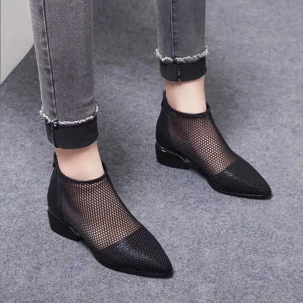 boots pointed toe female shoes 2021 breathable summer mesh middle heels casual ladies black sandals
boots pointed toe female shoes 2021 breathable summer mesh middle heels casual ladies black sandals