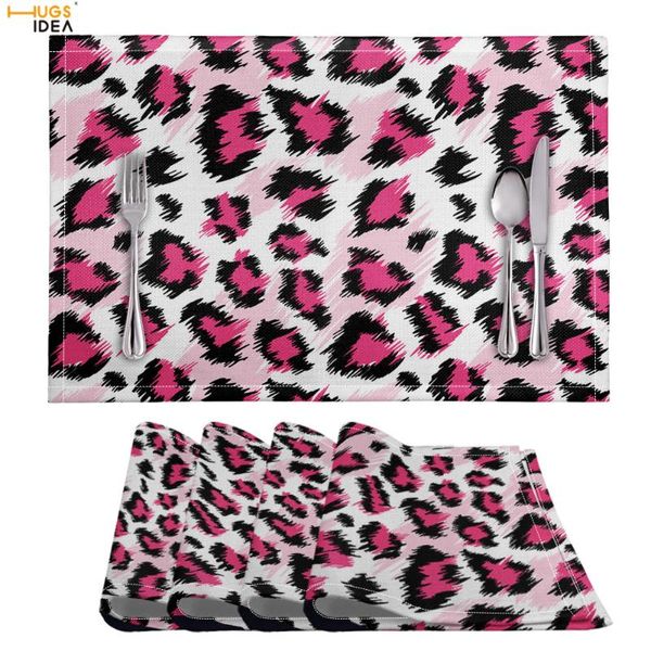 fashionable pink leopard home decorative table mat kitchen hall coffee tee skid placemat pvc dining tableware place mats & pads
fashionable pink leopard home decorative table mat kitchen hall coffee tee skid placemat pvc dining tableware place mats & pads