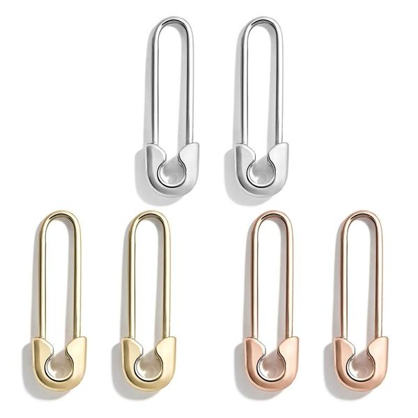 stud stainless steel punk pin earrings unique design paperclip safety fashion elegant women man rock piercing ma, Golden;silver
stud stainless steel punk pin earrings unique design paperclip safety fashion elegant women man rock piercing ma, Golden;silver