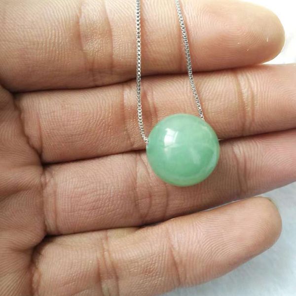 natural dong ling jade 14mm round bead necklace pendant with 925 silver chain for women jewelry, Black;brown
natural dong ling jade 14mm round bead necklace pendant with 925 silver chain for women jewelry, Black;brown