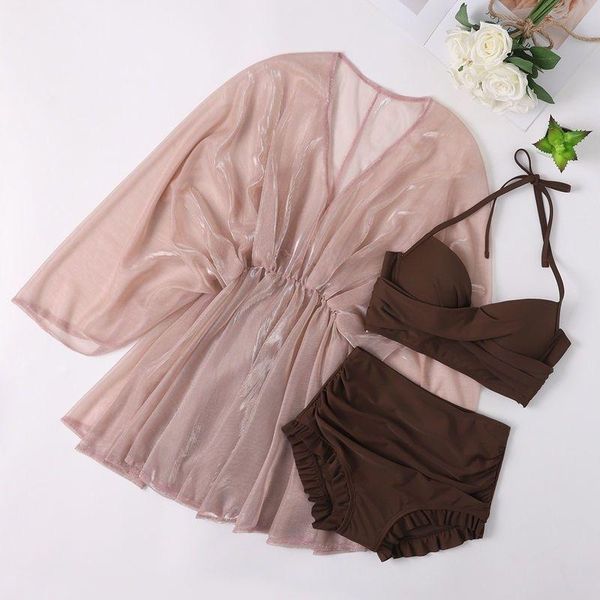 one-piece suits 2021 swimsuit women three-piece blouse sun protection bikini conservative cover belly thin cool fairy spring
one-piece suits 2021 swimsuit women three-piece blouse sun protection bikini conservative cover belly thin cool fairy spring