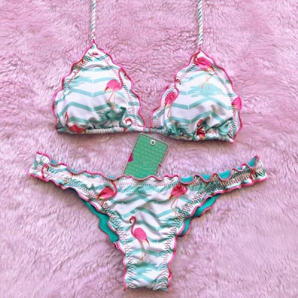 Flamingo Bikini Pineapple Brazilian Womens Swimwear Sexy Women Printed Push Up Monokini Bandage Beachwear, White;black
Flamingo Bikini Pineapple Brazilian Womens Swimwear Sexy Women Printed Push Up Monokini Bandage Beachwear, White;black