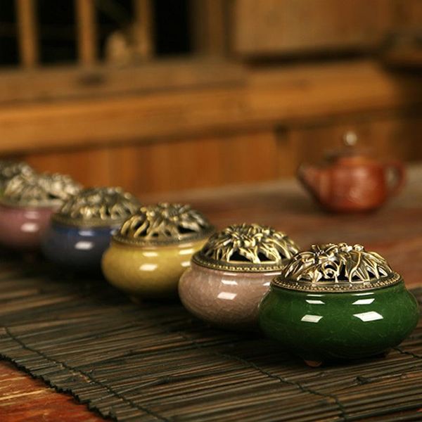 fragrance lamps 13 colors portable censer incense holder ceramic burners for home living room decoration ornament yoga gift
fragrance lamps 13 colors portable censer incense holder ceramic burners for home living room decoration ornament yoga gift