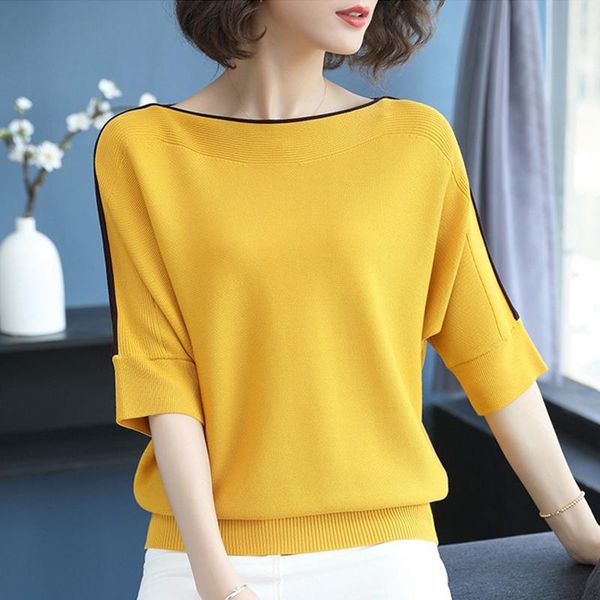 women's sweaters half batwing sleeve jumper spring autumn solid slash neck ladies casual knitted wear for female pullovers, White;black
women's sweaters half batwing sleeve jumper spring autumn solid slash neck ladies casual knitted wear for female pullovers, White;black