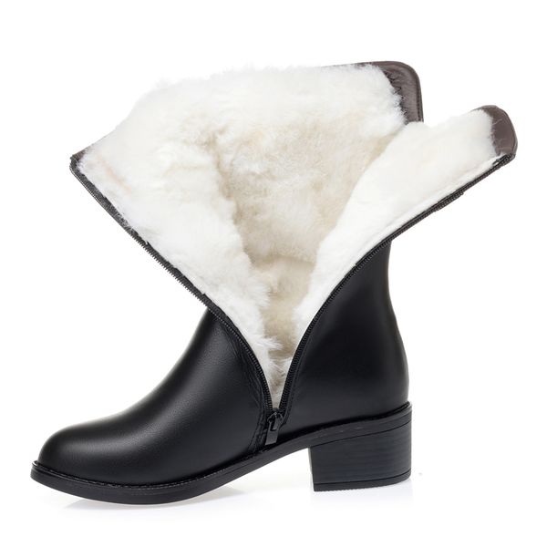 womens winter boots newly genuine leather ldays boots 41 42 43 warm 5cm mid-heeled wool boots female shoes trend riding, Black
womens winter boots newly genuine leather ldays boots 41 42 43 warm 5cm mid-heeled wool boots female shoes trend riding, Black