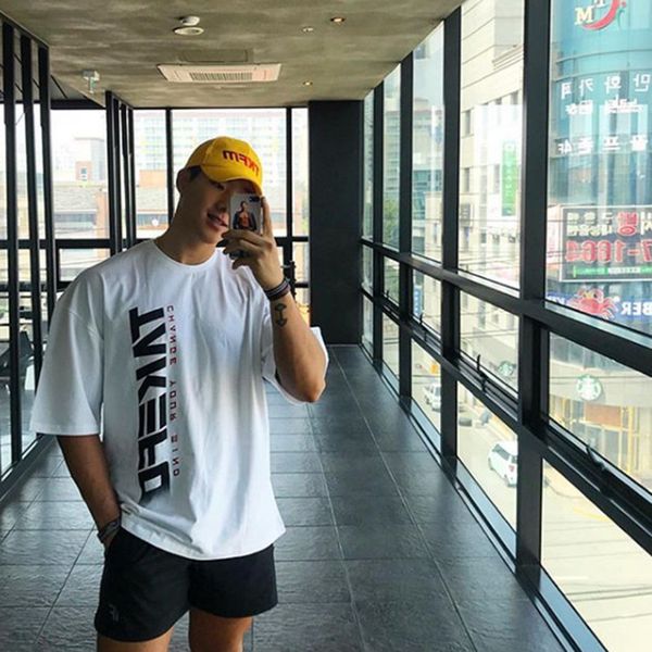 men's t shirts muscle brothers summer and autumn sports fitness loose elastic large short sleeve suit, White;black
men's t shirts muscle brothers summer and autumn sports fitness loose elastic large short sleeve suit, White;black